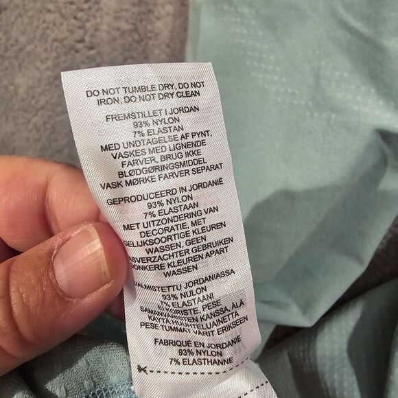 GYMSHARK Vital Seamless 2.0 Leggings Light Teal B1A2B Womens Size L - Picture 10 of 10